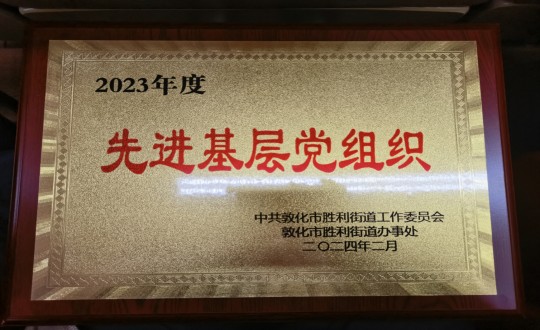 2024年2月1日，物業(yè)總公司敦化項目黨支部被授予“2023年度先進基層黨組織”榮譽稱號_副本.jpg